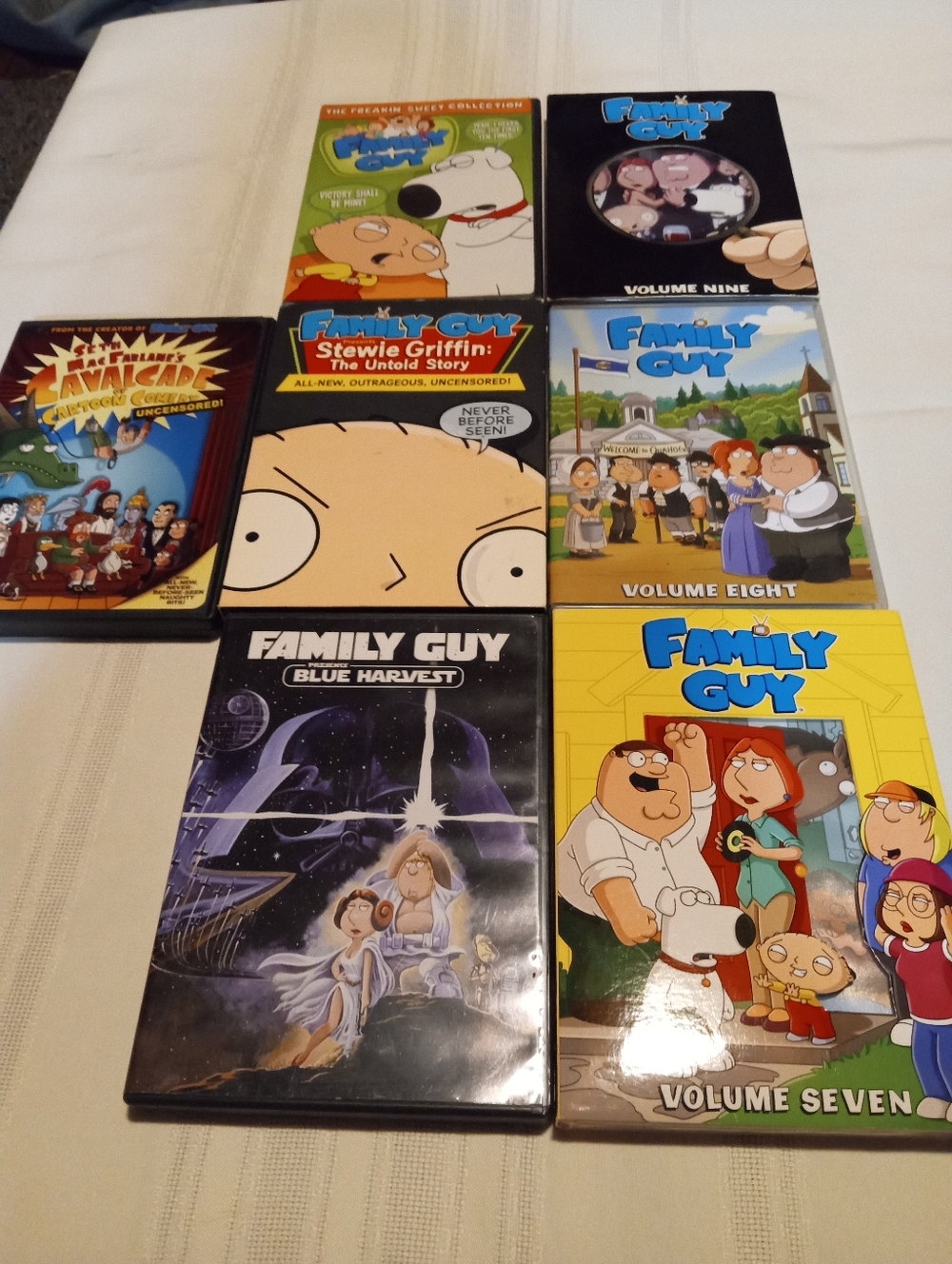 FAMILY GUY DVD Collection - LOT OF 7 WITH CASES